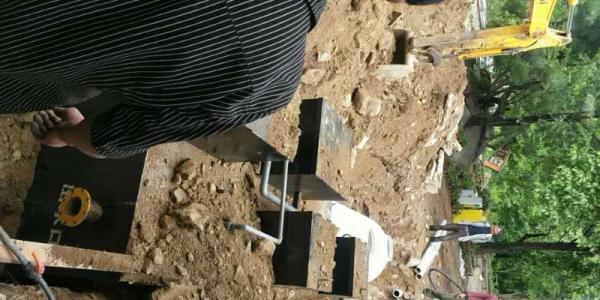 碳鋼污水處理設備安裝現場